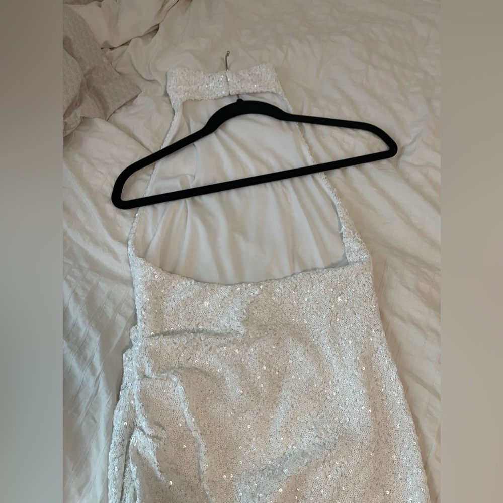 Amanda Uprichard x REVOLVE Samba Gown in White Sequin - Picture 7 of 11